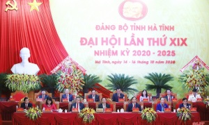 Đại hội đại biểu Đảng bộ tỉnh Hà Tĩnh lần thứ XIX, nhiệm kỳ 2020-2025
